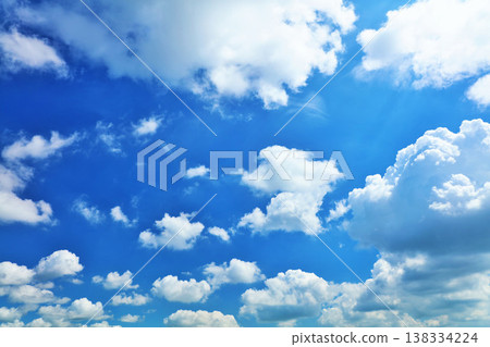 Summer blue sky and clouds 138334224