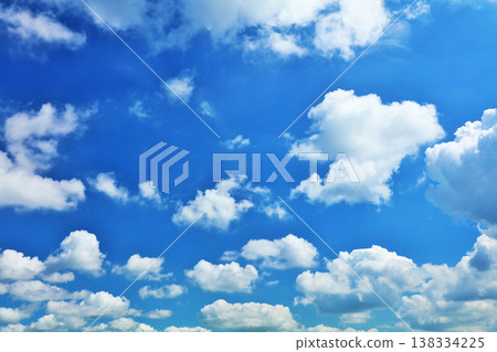 Summer blue sky and clouds Summer blue sky and clouds 138334225