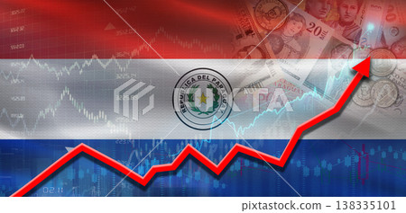 Paraguay financial growth on market graph. Paraguay economic growth on financial graph Paraguay financial growth on market graph. Paraguay economic growth on financial graph 138335101