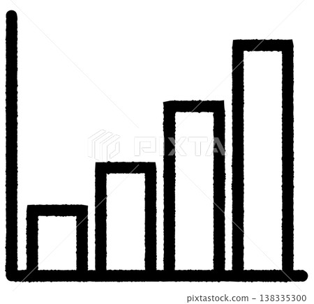 Simple upward-sloping graph icon (line drawing) Simple upward-sloping graph icon (line drawing) 138335300