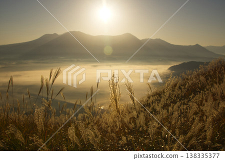 Unkai and Aso Godake spreading over Aso's caldera 138335377