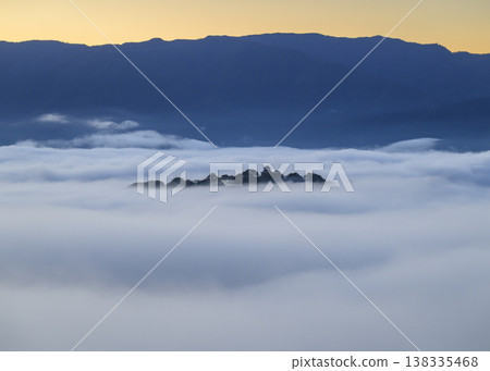 在天空Echizen小野城堡的城堡 138335468
