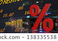 Oil Price Interest Rate Financial Market Energy Concept 3d render. 138335538