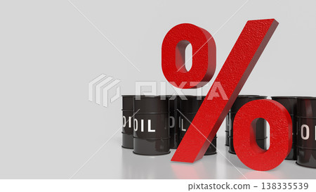 Oil Price Interest Rate Energy Market Financial Concept 3d render. Oil Price Interest Rate Energy Market Financial Concept 3d render. 138335539