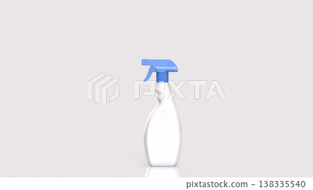 Cleaning Spray Bottle Isolated On White Background 3d render. Cleaning Spray Bottle Isolated On White Background 3d render. 138335540