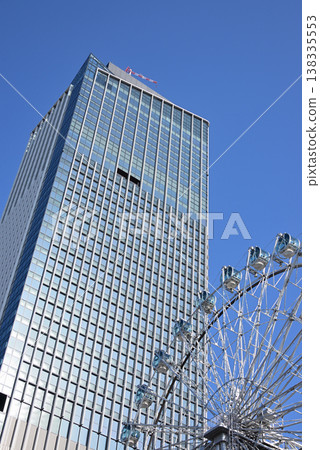 The cityscape of Sakae, Nagoya: Sunshine Sakae Ferris wheel and The Landmark Nagoya Sakae 3 The cityscape of Sakae, Nagoya: Sunshine Sakae Ferris wheel and The Landmark Nagoya Sakae 3 138335553