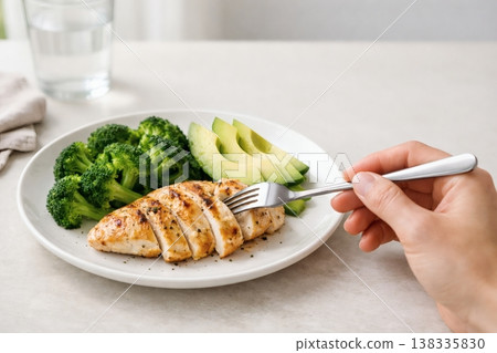 健康餐手抓雞肉拼盤 138335830