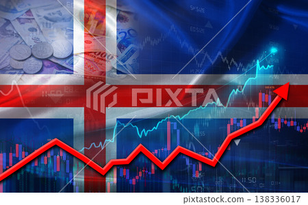Iceland economic growth on financial graph. Iceland financial growth on market graph Iceland economic growth on financial graph. Iceland financial growth on market graph 138336017