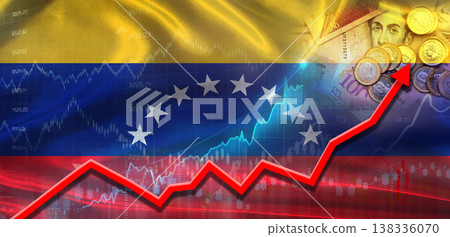 Venezuela financial growth on market graph. Venezuela economic growth on financial graph Venezuela financial growth on market graph. Venezuela economic growth on financial graph 138336070