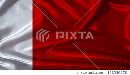 National flag of Dubai Emirati with cloth texture. Dubai Emirati flag with realistic texture background 138336278