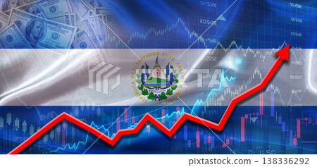 El Salvador financial growth on market graph. El Salvador economic growth on financial graph El Salvador financial growth on market graph. El Salvador economic growth on financial graph 138336292