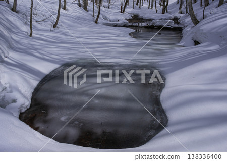 積雪覆蓋的沼澤 積雪覆蓋的沼澤 138336400