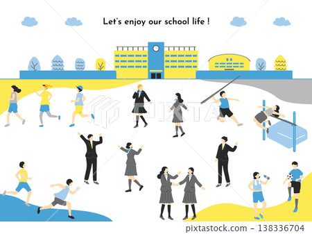 Everyday scenes at school Everyday scenes at school 138336704