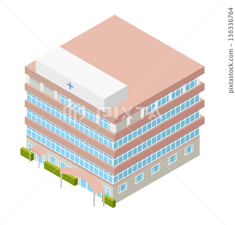 醫院建築示意圖 醫院建築示意圖 138336764