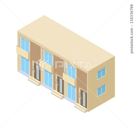 傳統日式房屋外觀插圖 138336766