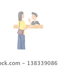 Illustration of a woman at the reception 138339086