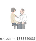 Illustration of a medical interview scene 138339088