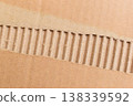 tear brown cardboard box texture background, recycle material 138339592