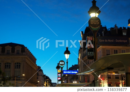 Paris Station to the East at dawn 138339877