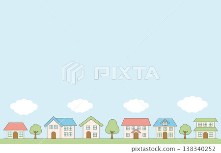 住宅區的簡單示意圖。 住宅區的簡單示意圖。 138340252