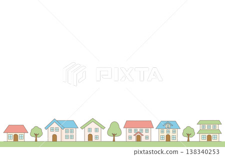 簡單的城市景觀圖 138340253