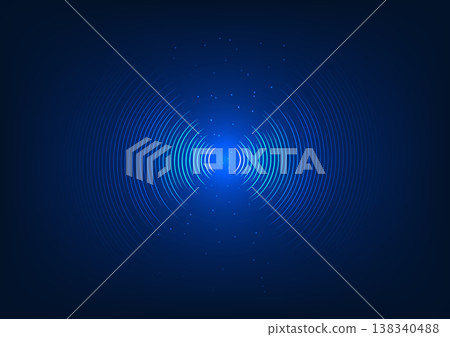 sound wave technology background radiating from the center The concept converts vibrational energy into sound waves that are transmitted. sound wave technology background radiating from the center The concept converts vibrational energy into sound waves that are transmitted. 138340488