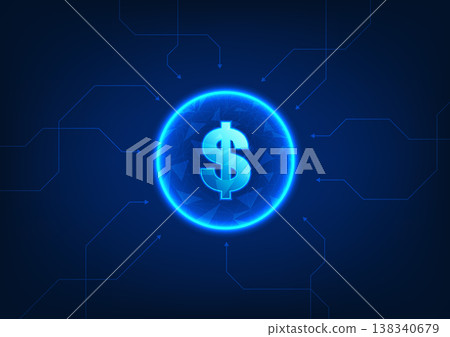 Interconnected coins surrounded by arrow elements. This design symbolizes the flow of currency and financial transactions, illustrating the dynamic nature of money in today's economy Interconnected coins surrounded by arrow elements. This design symbolizes the flow of currency and financial transactions, illustrating the dynamic nature of money in today's economy 138340679