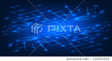 Quantum Computing Abstract Technology Background, Grid Squares with Light Trails, Digital Network, Data Processing, Futuristic Tech Concept, Vector Illustration Quantum Computing Abstract Technology Background, Grid Squares with Light Trails, Digital Network, Data Processing, Futuristic Tech Concept, Vector Illustration 138341029