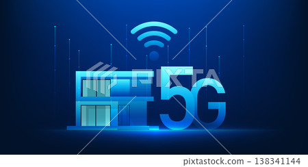 5G Home Network Technology with WiFi Signal Icon, Smart House Internet Connection, High Speed Wireless Communication, Digital Connectivity Concept for Modern Smart Living and Future Network 5G Home Network Technology with WiFi Signal Icon, Smart House Internet Connection, High Speed Wireless Communication, Digital Connectivity Concept for Modern Smart Living and Future Network 138341144