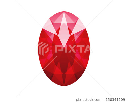 Oval Gem (Red) 2/10 Oval Gem (Red) 2/10 138341209