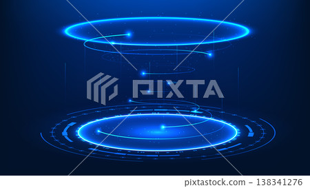 Abstract quantum technology background with rotating rings around a high-tech sphere, symbolizing advanced computation, high-speed data processing, futuristic digital systems, next-generation Abstract quantum technology background with rotating rings around a high-tech sphere, symbolizing advanced computation, high-speed data processing, futuristic digital systems, next-generation 138341276