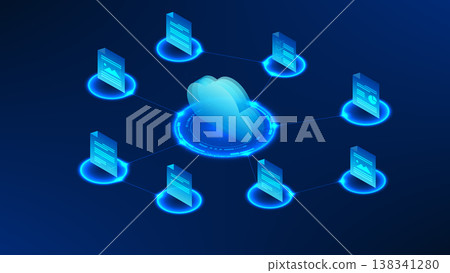 Cloud technology background featuring a connected cloud icon with document file transfer elements, representing cloud storage, data sharing, online backup, digital workflow, and secure file management Cloud technology background featuring a connected cloud icon with document file transfer elements, representing cloud storage, data sharing, online backup, digital workflow, and secure file management 138341280