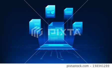 Technology background digital document upload, symbolizing secure file transfer, cloud storage, data backup, server systems, encrypted data protection, modern digital workflow management Technology background digital document upload, symbolizing secure file transfer, cloud storage, data backup, server systems, encrypted data protection, modern digital workflow management 138341289
