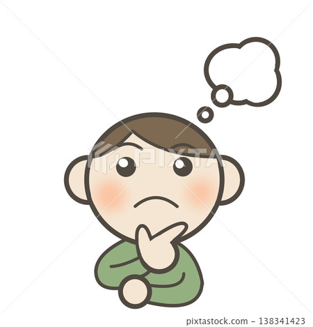 A boy who is thinking 138341423