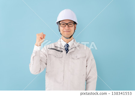 Male in work clothes 138341553