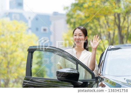 Female car early summer Female car early summer 138341758