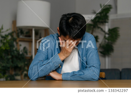 男性，憂鬱，絕望，隨意 138342297