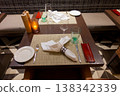Dinner table on the luxury cruise ship Viking Eden 138342339
