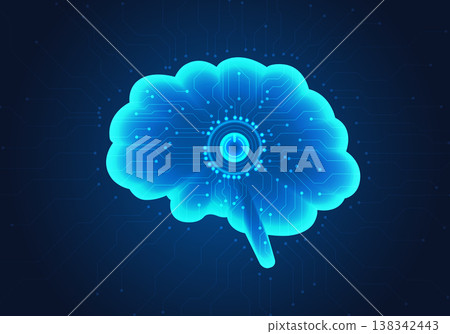 Technology power button of artificial intelligence brain that keeps commanding human controls to help make humans more comfortable Both in business The industry is more advanced Technology power button of artificial intelligence brain that keeps commanding human controls to help make humans more comfortable Both in business The industry is more advanced 138342443