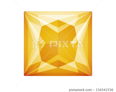 Princess-cut gemstone (orange) 10/10 Princess-cut gemstone (orange) 10/10 138342556