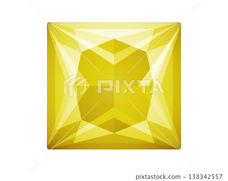 公主方形切割寶石(黃色)9/10 公主方形切割寶石(黃色)9/10 138342557