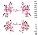 Pink Sakura Monograms 138342616