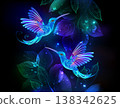 Glowing hummingbird 138342625