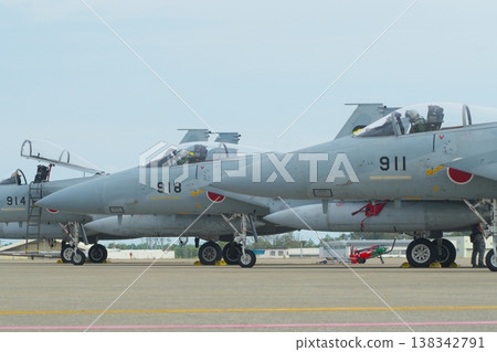 A Japan Air Self-Defense Force F-15J preparing for flight. A Japan Air Self-Defense Force F-15J preparing for flight. 138342791