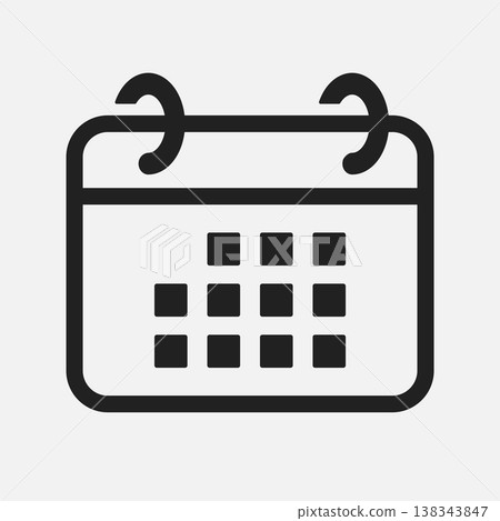 Icon page calendar - app agenda, schedule, date 138343847