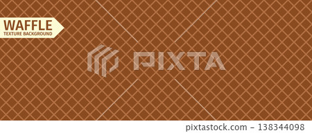 Seamless chocolate wafer waffle bg. Brown ice cream cone bg. Seamless chocolate wafer waffle bg. Brown ice cream cone bg. 138344098