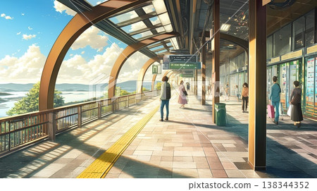 車站內的風景 138344352