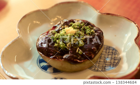 味噌烤茄子（Eggplant dengaku），日本料理，美食照片 138344684