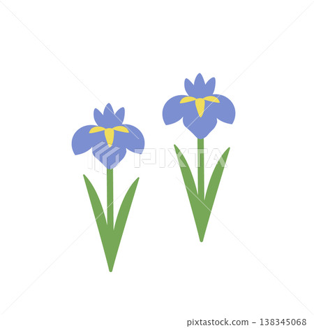 Children's Day materials: Iris illustration, Children's Day, May materials, simple 138345068