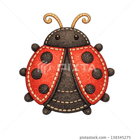 ladybug, insect, red bug, spotted insect, nature insect, on leaf, spring insect, garden insect, small creature, plant insect, natural pest control, outdoor macro, eco insect, wildlife detail, tiny bug 138345275